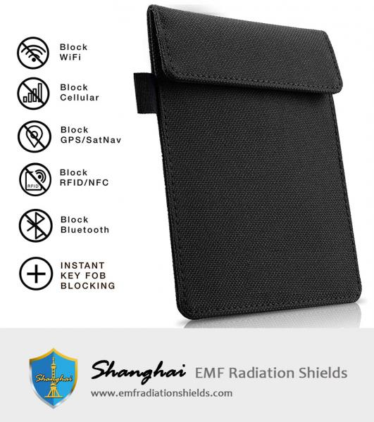 Durable Faraday Bag Signal Blocking Faraday Key Fob Case Car Anti Theft Device Shielding Against All Signal Types, Including RFID Blocking