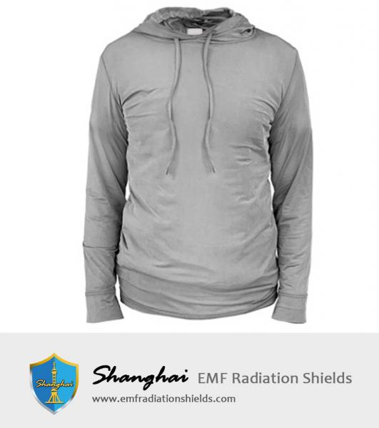 EMF Protection Hoodie, Radiation Shielding Silver Clothing