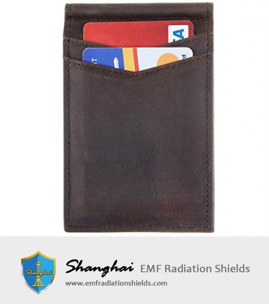 Leather RFID Blocking Slim Front Pocket Wallet Money Clip