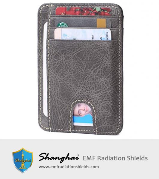 RFID Wallet Front Pocket RFID Blocking Leather Credit Card Holder