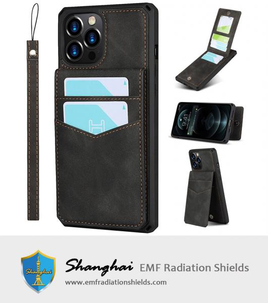 iPhone 12 Pro Max Wallet Case with RFID Blocking Card Holder,PU Leather Magnetic Buttons Portrait Stand with 7 Card Slots Flip Wrist Strap Shockproof Case for iPhone 12 Pro Max 6.7